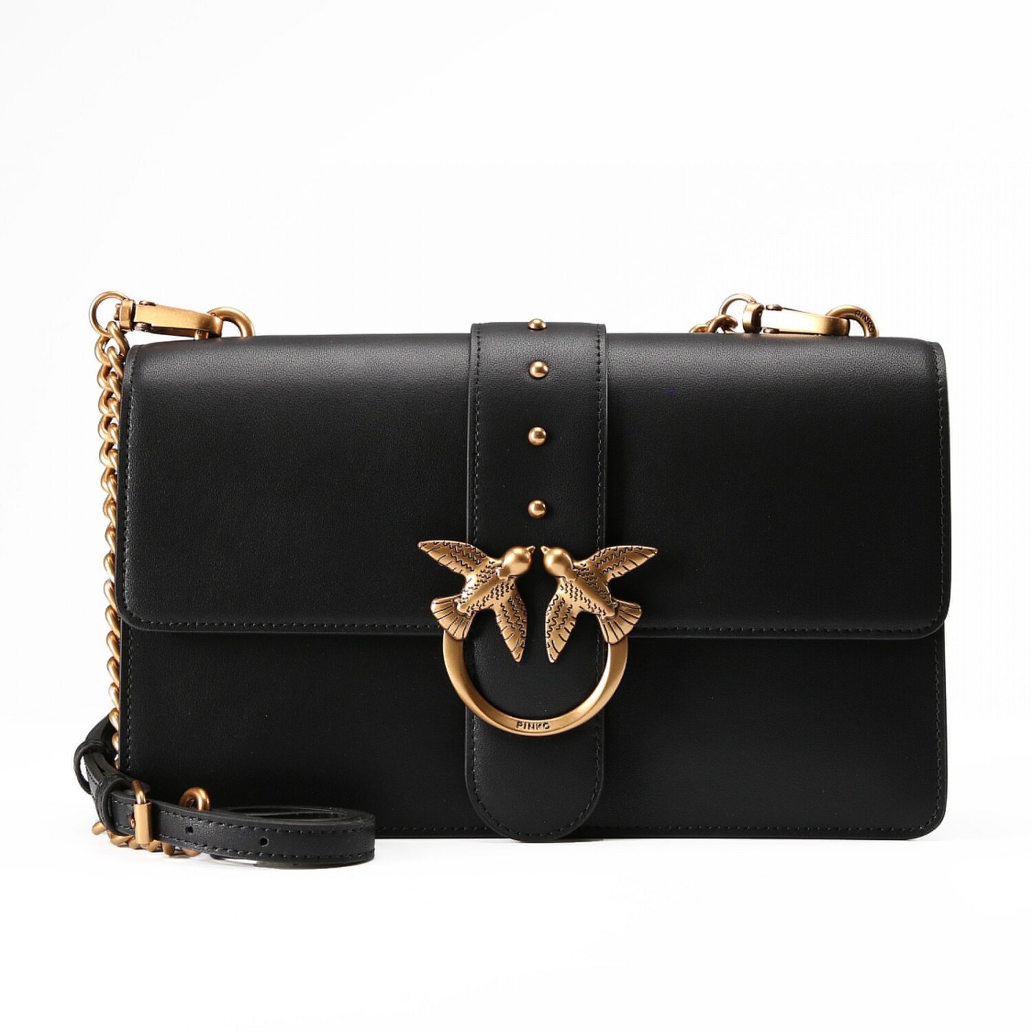 PINKO Love One Sac à bandoulière 27 cm nero-antique gold sur