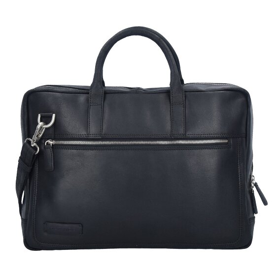 Plevier Vintage London Porte-documents Protection RFID Cuir 41 cm Compartiment pour ordinateur portable
