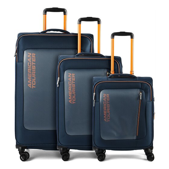 American Tourister Aktivus 4 roues Set de valises 3 pièces avec soufflet d'extension