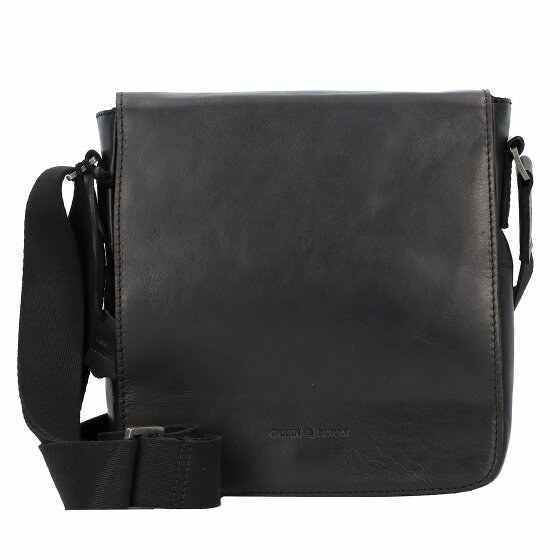 Greenburry Pure Black Sac à bandoulière Cuir 22 cm