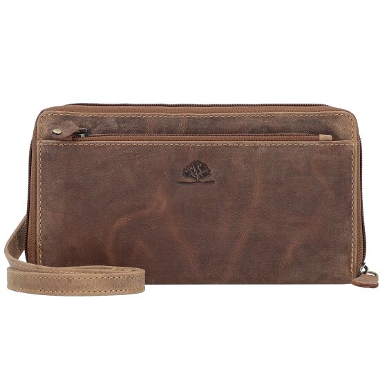 Greenburry Vintage Portefeuille d'embrayage Protection RFID Cuir 21 cm