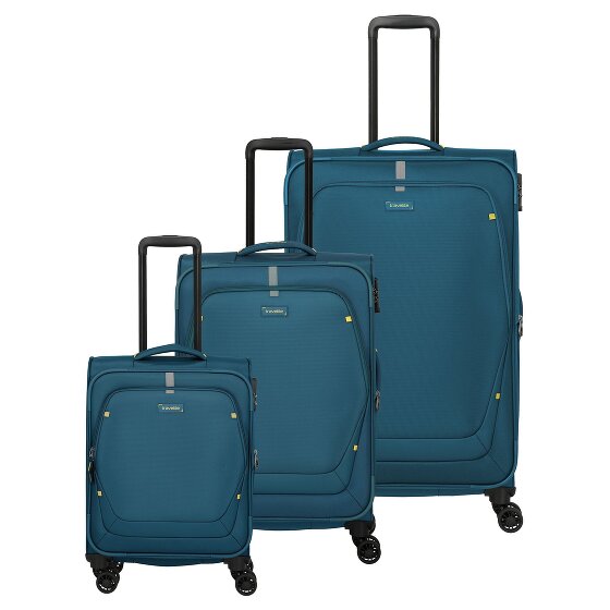 Travelite Umbria 4 roulettes Set de valises 3 pièces avec soufflet d'extension