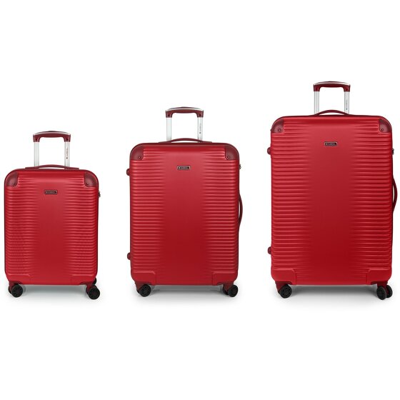 Gabol Balance XP 4 roulettes Set de valises 3 pièces avec soufflet d'extension