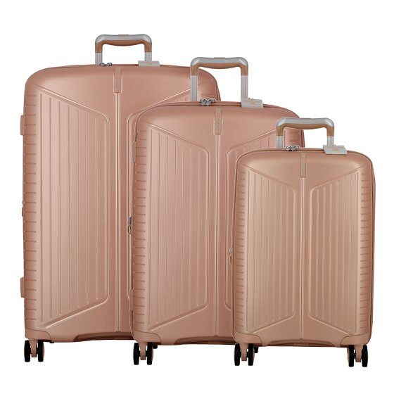 Jump Evae 4 roulettes Set de valises 3 pièces avec soufflet d'extension