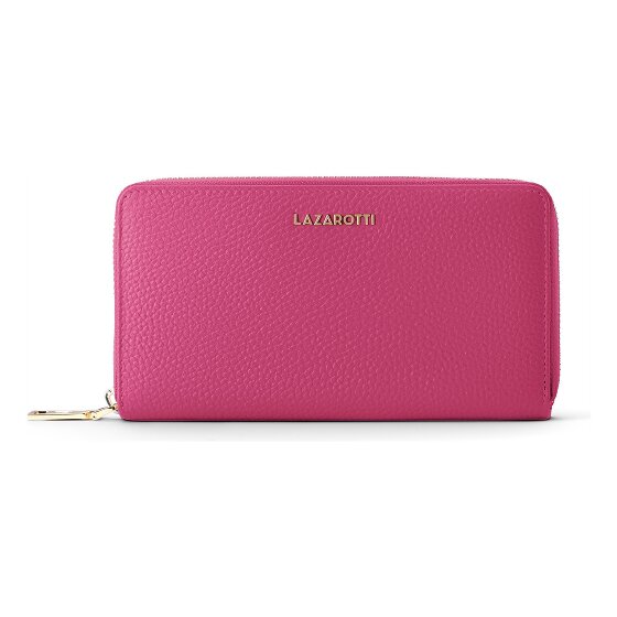 Lazarotti Bologna Leather XL Porte-monnaie zip-around en cuir 19 cm