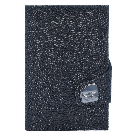 Tru Virtu Click & Slide Étui pour cartes de crédit Protection RFID Cuir véritable 6.5 cm