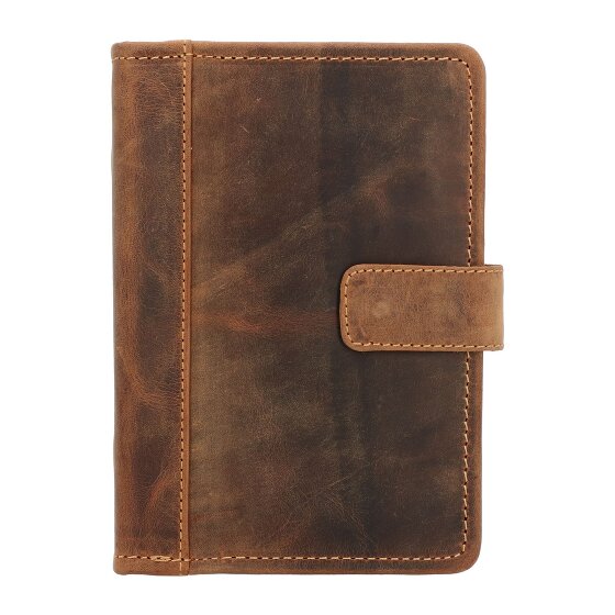 Greenburry Porte-bloc vintage en cuir 19 cm