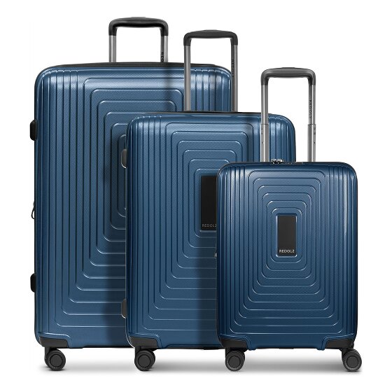 Redolz Essentials 14 4 roulettes Set de valises 3 pièces avec soufflet d'extension