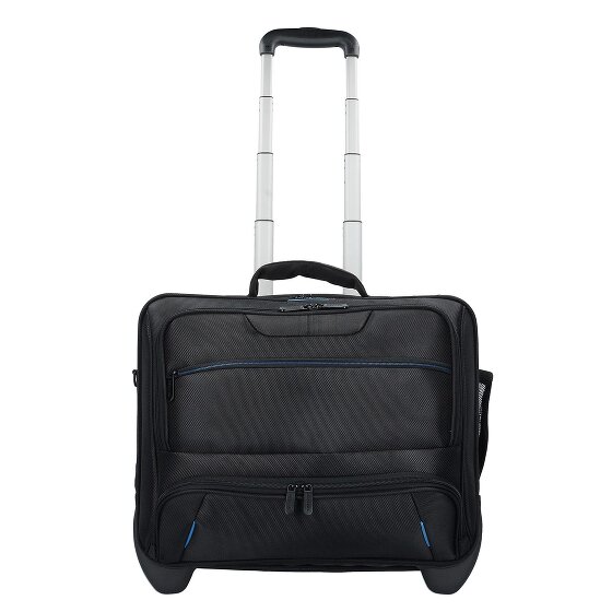 Dermata 2 roues Valise business 38 cm Compartiment ordinateur
