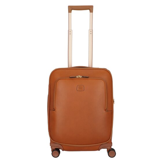 Bric's Life Pelle 4 roulettes Trolley de cabine 55 cm