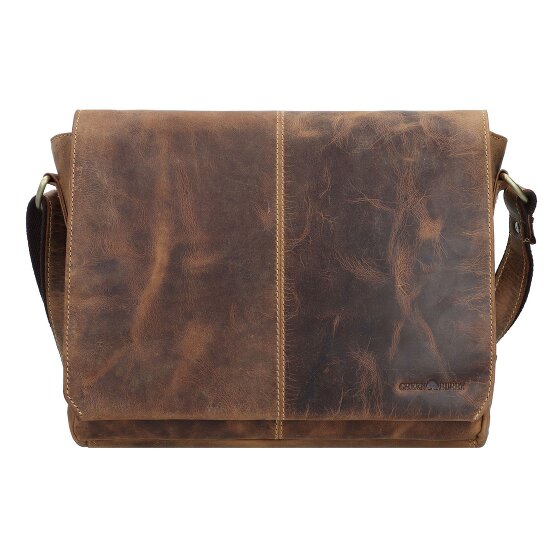Greenburry Vintage Messenger Sac à bandoulière en cuir 33 cm