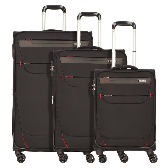 Worldpack Denver 4 roulettes Set de valises 3 pièces