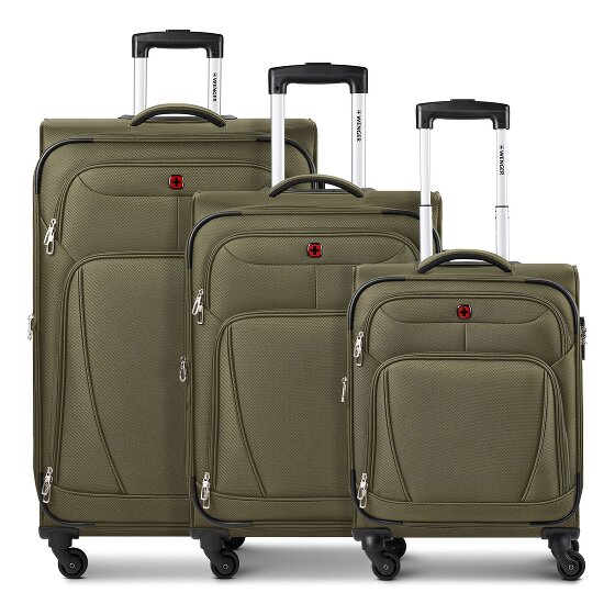 Wenger Beaumont 4 roulettes Set de valises 3 pièces avec soufflet d'extension