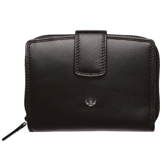 Golden Head Polo Porte-monnaie Protection RFID Cuir véritable 12 cm