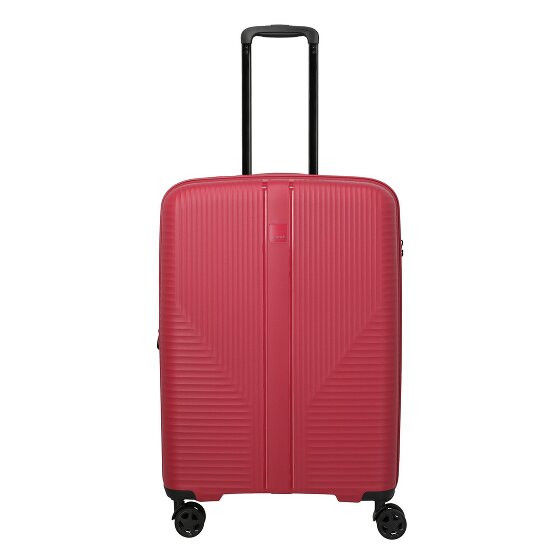 Travelite Air Stripe 4 roulettes Trolley M 66 cm avec soufflet d'extension