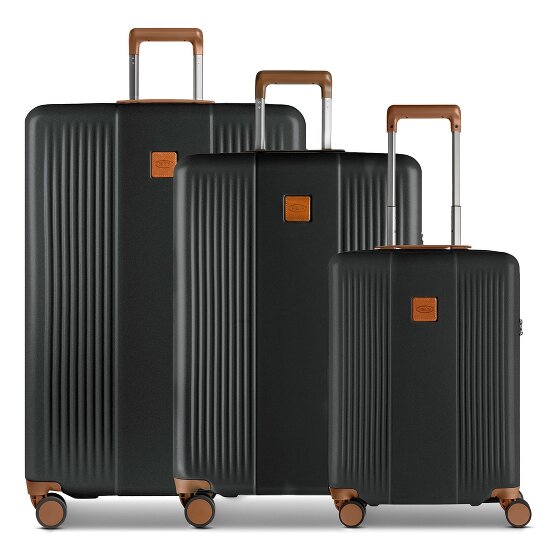 Bric's Ferrara 4 roues Set de valises 3 pièces avec soufflet d'extension