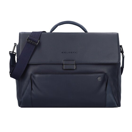 Piquadro Attaché-case Cuir véritable 42 cm Compartiment ordinateur