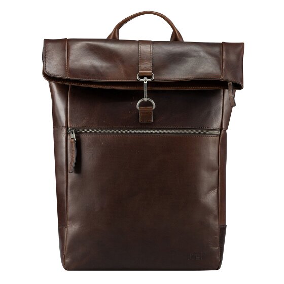 Jost Lund Sac à dos professionnel Cuir véritable 44 cm Compartiment ordinateur