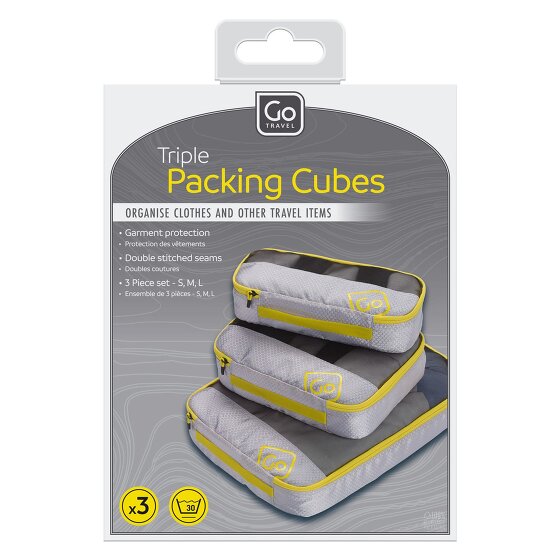Go Travel Packing Cubes Set de sacs de rangement 3pcs.