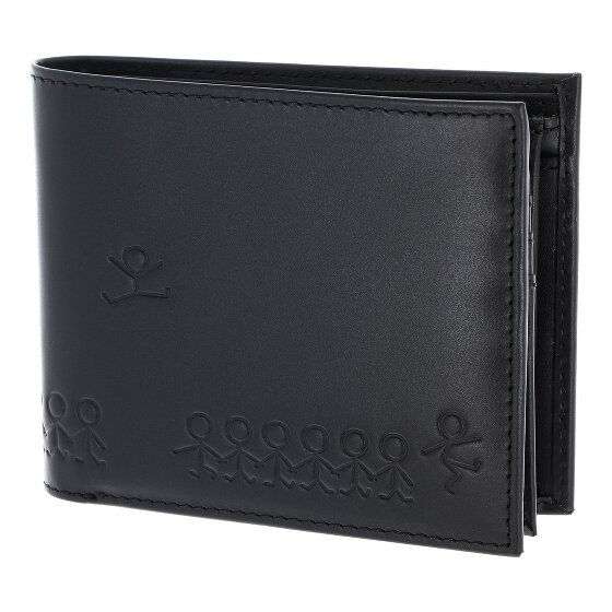 oxmox Leather Porte-monnaie Protection RFID Cuir véritable 12 cm