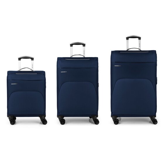Gabol Zambia 4 roulettes Set de valises 3 pièces avec soufflet d'extension