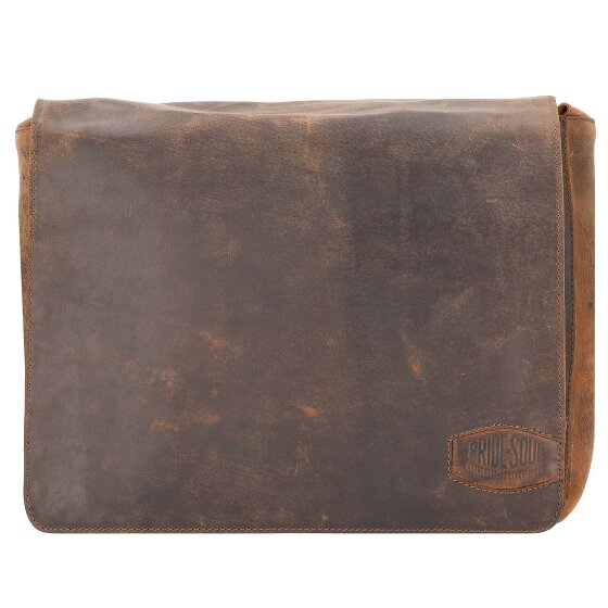Pride and Soul Ben Sac à bandoulière en cuir 33 cm Compartiment pour ordinateur portable