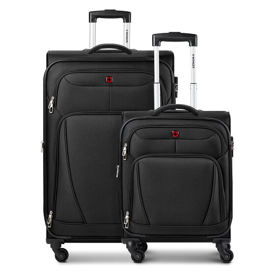 Wenger Beaumont 4 roulettes Set de valises 2 pièces avec soufflet d'extension