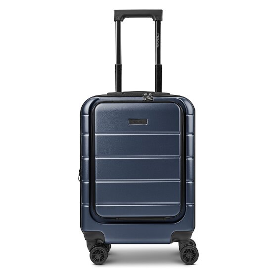 Police Dublin 4 roues Valise cabine S 54 cm Compartiment ordinateur avec soufflet d'extension