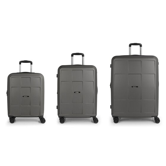 Gabol Montreal 4 roulettes Set de valises 3 pièces avec soufflet d'extension