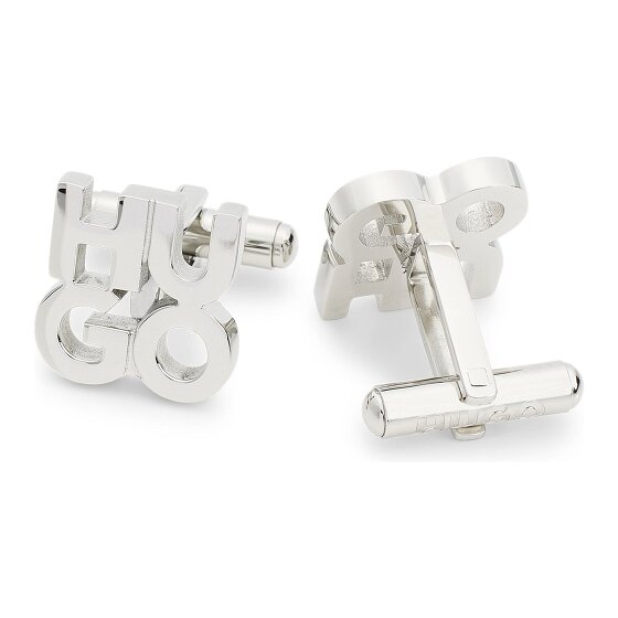 Hugo Boutons de manchette E-Stacked en acier inoxydable 1,5 cm