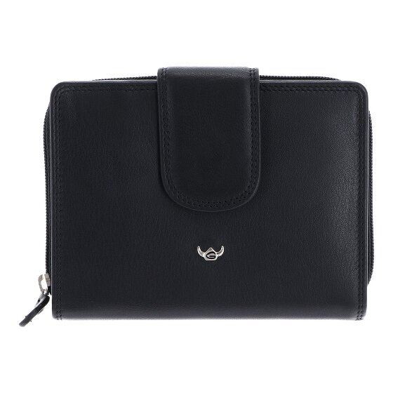 Golden Head Polo Porte-monnaie Protection RFID Cuir véritable 12.5 cm