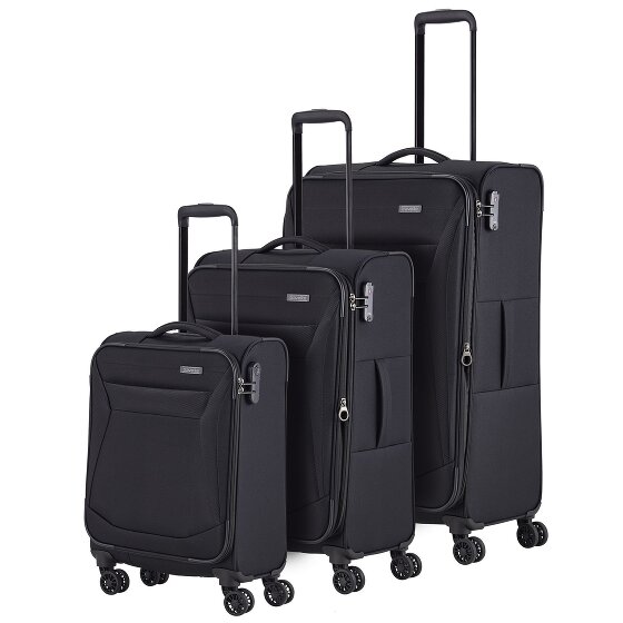 Travelite Chios 4 roulettes Set de valises 3 pièces avec soufflet d'extension