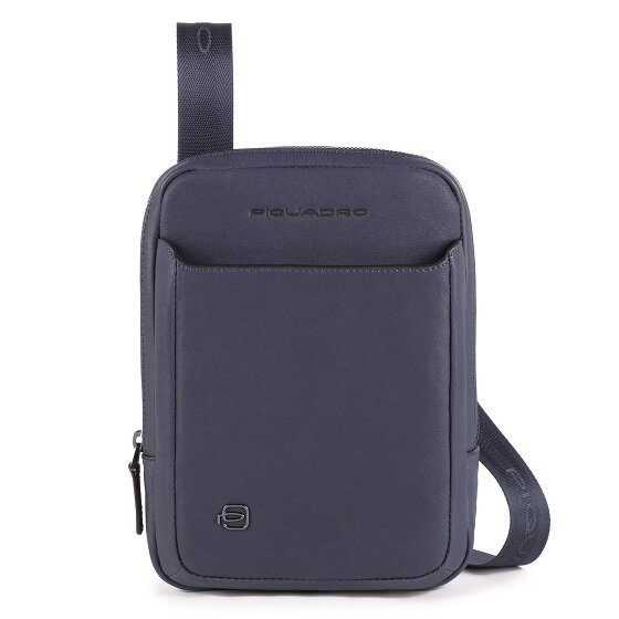 Piquadro Black Square Sac à bandoulière en cuir 17 cm