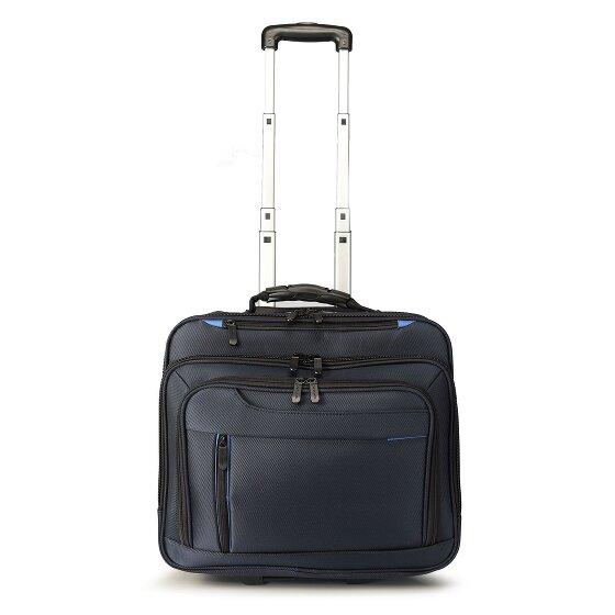 Dermata 2 roues Valise business 38 cm Compartiment ordinateur