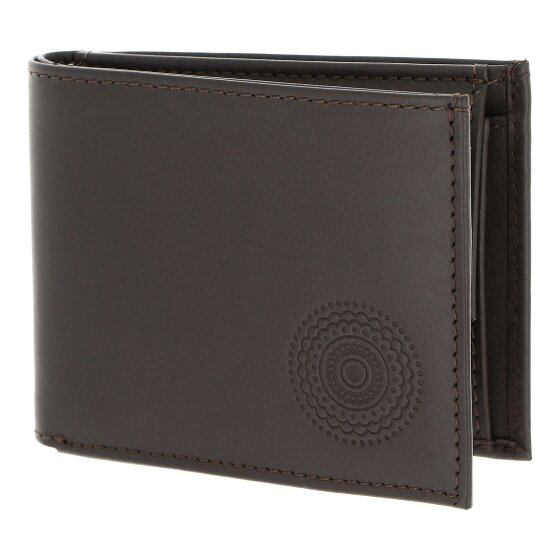 oxmox Leather Porte-monnaie Protection RFID Cuir véritable 11 cm