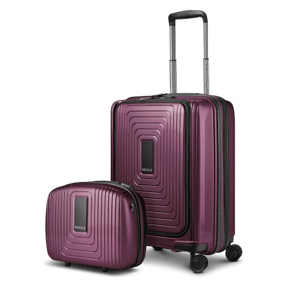 Redolz Essentials 14 Set de valises 2 pcs. trolley cabine avec soufflet extensible + beautycase