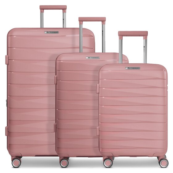 Franky London 4 roulettes Set de valises 3 pièces avec soufflet d'extension