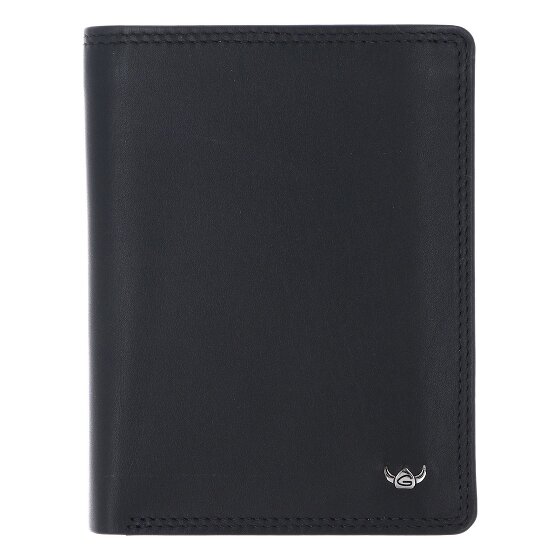 Golden Head Polo Porte-monnaie Protection RFID Cuir véritable 9 cm