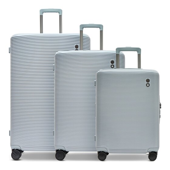 Echolac Ultima 4 roulettes Set de valises 3 pièces avec soufflet d'extension