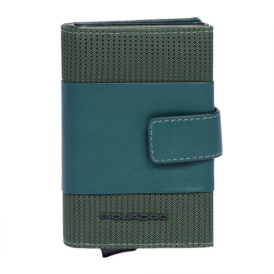 Piquadro PQ-Earth Étui pour cartes de crédit Protection RFID Cuir véritable 6.5 cm