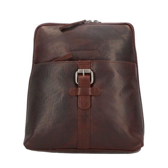 Spikes & Sparrow Sac à dos City en cuir 27 cm