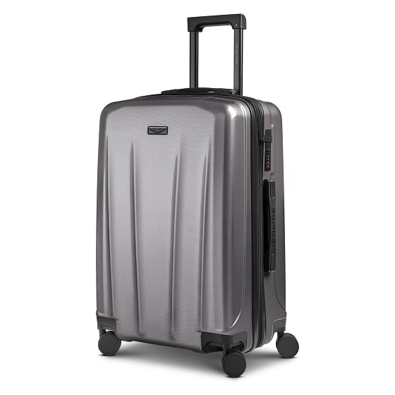 Police New York 4 roues Valise cabine M 62 cm avec soufflet d'extension