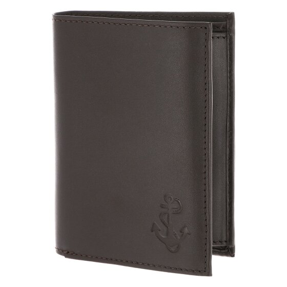 oxmox Leather Porte-monnaie Protection RFID Cuir véritable 10 cm