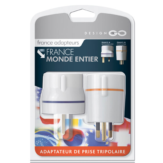 Go Travel Adaptateur de voyage France-Amérique
