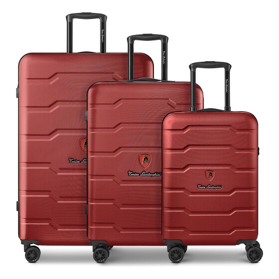 Tonino Lamborghini Bologna 4 roues Set de valises 3 pièces