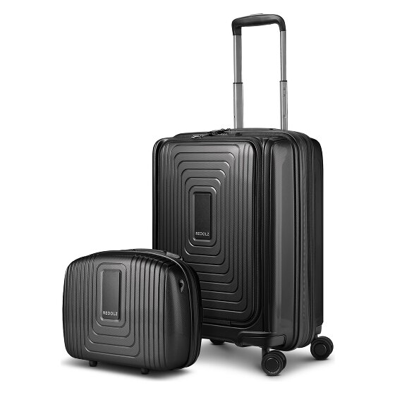 Redolz Essentials 14 Set de valises 2 pcs. trolley cabine avec soufflet extensible + beautycase