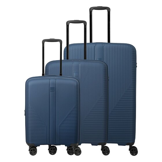 Travelite Air Stripe 4 roues Set de valises 3 pièces avec soufflet d'extension