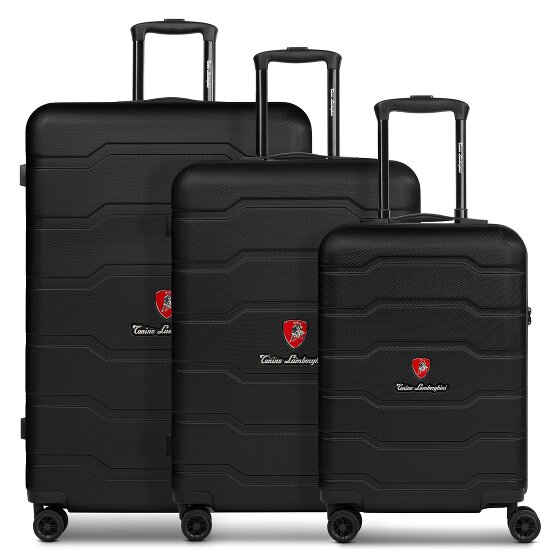 Tonino Lamborghini Bologna 4 roulettes Set de valises 3 pièces