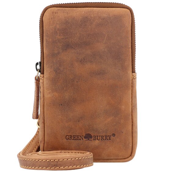 Greenburry Vintage Pochette pour téléphone portable Cuir véritable 11 cm