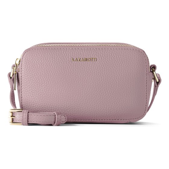 Lazarotti Bologna Leather Sac à bandoulière Camera-Bag en cuir double zip 18 cm